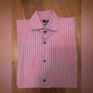 BOSS - Hugo Boss Men’s Gingham Dress Shirt